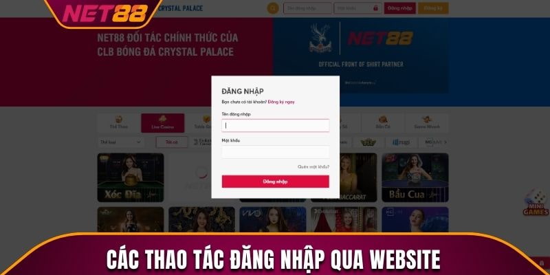 Đăng nhập Net88 Các bước Đăng nhập Net88 chi tiết